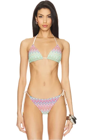 PQ Triangle Bikini Top in Pink,Mint. - size L (also in M)