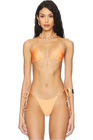 Shani Misty Bikini Top in Peach. - size L (also in M, S, XS)