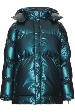 Unreal Fur Taiga Puffer Jacket in Blue. - size L (also in M, S)