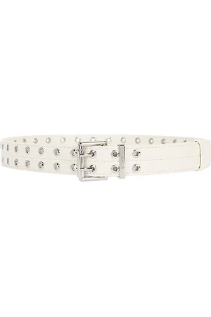 Ganni Double Eyelet Belt in Cream. - size XS/S (also in )