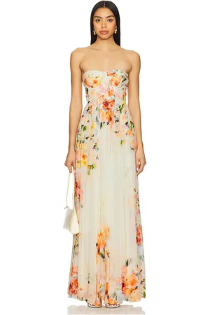 HEMANT AND NANDITA Corsetted Long Dress in Ivory. - size M (also in S)