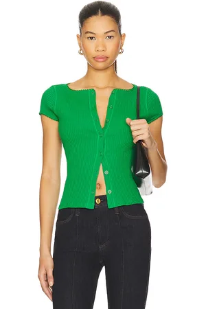Free People Most Wanted Cardi in Green. - size L (also in M, S, XL, XS)