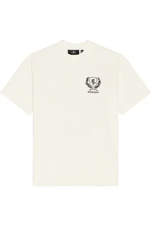 Represent Crest Tee in White. - size L (also in M, S, XL/1X)