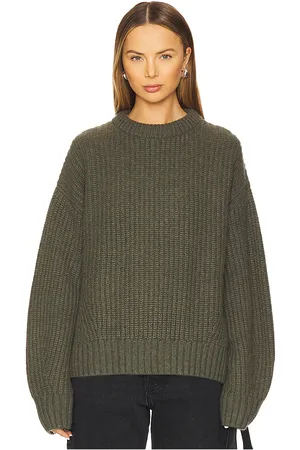 AYA MUSE X REVOLVE Crewneck Sweater in Dark Green. - size L (also in M, S, XS, XXS)