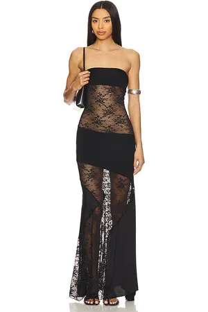Indah Victoria Solid Bandeau Gown in . - size L (also in M, S, XS)