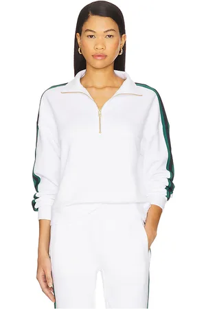 Varley Raymar Half Zip Sweatshirt in White. - size L (also in M, S, XL, XS)