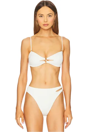 Vix Jolie Bandeau Bikini Top in White. - size L (also in M)