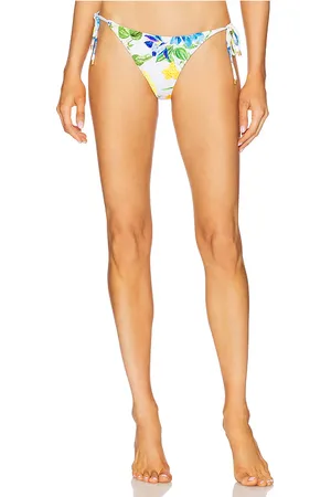 PQ Tie Side Teeny Bikini Bottom in White. - size L (also in M, S)