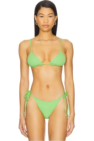 Show Me Your Mumu Tanning Mojito Bikini Top in Green. - size L (also in M, S, XL, XS)