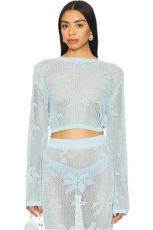 SNDYS Terra Reversible Top in Baby Blue. - size L (also in XL, XXL)