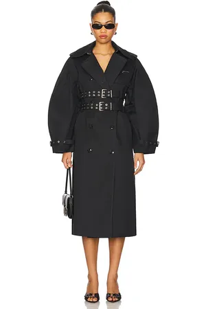 Ganni Bonded Trench Coat in . - size 34 (also in 36)