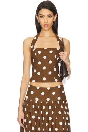MAJORELLE Luana Top in Brown. - size L (also in M, S, XL, XS)