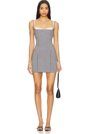 MORE TO COME Marea Mini Dress in Black,White. - size L (also in M, S, XL, XS, XXS)