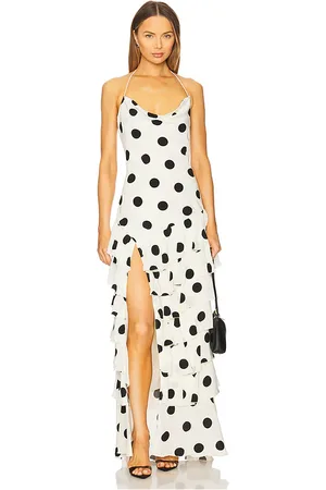 MAJORELLE Brandin Gown in Ivory. - size L (also in M, S, XL, XS, XXS)
