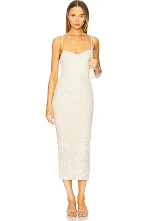 AFRM Tosca Leaf Lace Dress in Cream. - size 1X (also in 2X, 3X, L, M, S, XL, XS, XXL)