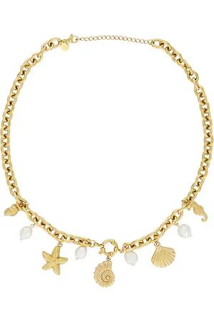petit moments Grayson Necklace in Metallic .