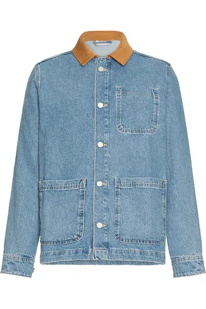 Les Deux Layton Washed Denim Overshirt 2.0 in Blue. - size L (also in M)