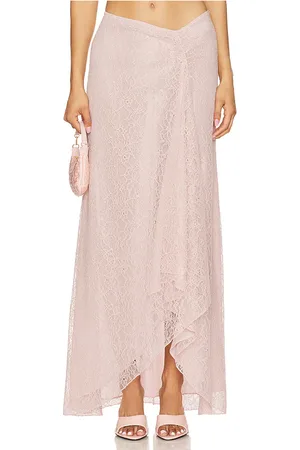 Camila Coelho Roland Maxi Skirt in Pink. - size L (also in M, S, XL, XS, XXS)