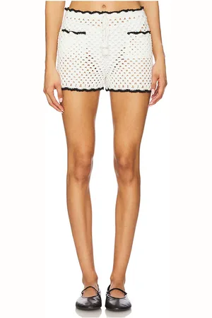 STONE_COLD_FOX X REVOLVE Holly Hand Crochet Short in White. - size L (also in M, S, XS)