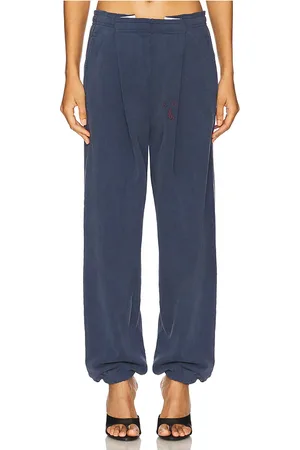 Alexander Wang Pleated Graphic Sweatpant in Navy. - size L (also in M, S, XS)