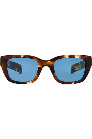 Bottega Veneta Acetate Sunglasses in Brown.
