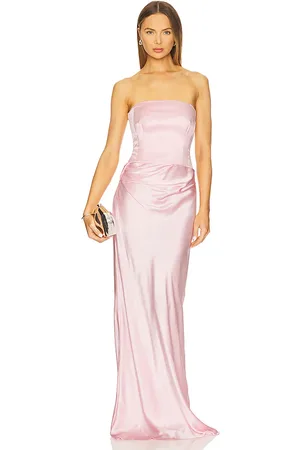 The Sei Draped Strapless Gown in Pink. - size 0 (also in 4)