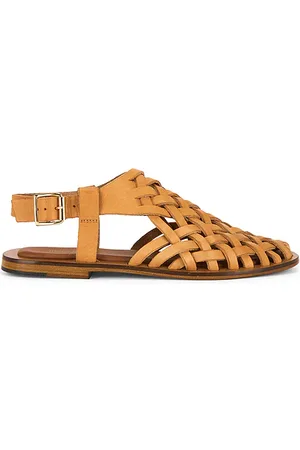 Mansur Gavriel Woven Sandal in Tan. - size 36 (also in 38)