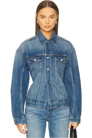 GRLFRND Simone Jacket in Blue. - size L (also in M, S, XL, XS, XXS)