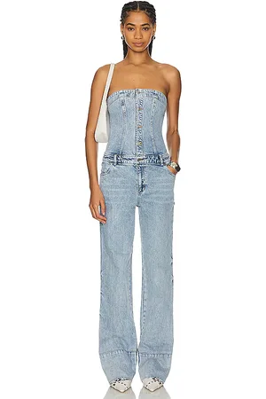 SER.O.YA Melody Jumpsuit in Denim-Light. - size L (also in M)