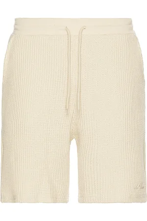 Les Deux Otto Waffle Jersey Shorts in White. - size L (also in M, S, XL/1X)