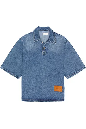 FLÂNEUR Denim Polo in . - size L (also in M, S)