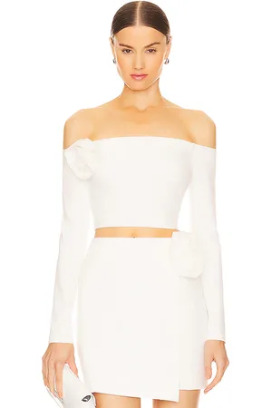 Nicholas Elaina Off The Shoulder Top in White. - size L (also in S, XS)