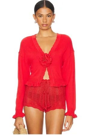 Tularosa Jovien Rosette Cardigan in . - size L (also in M, S, XS, XXS)