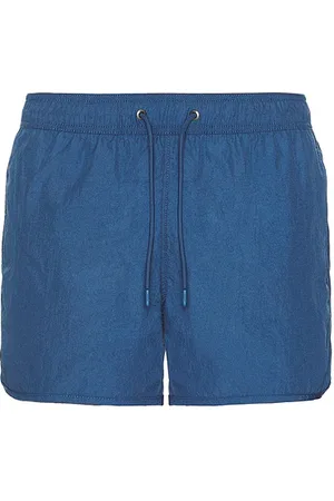 ONIA Nylon Crinkle 4 Scallop Swim Trunk in Blue. - size L (also in M, S, XL/1X)