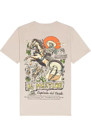 Sendero Provisions Mestizo Tee in Cream. - size L (also in M, S, XL/1X)