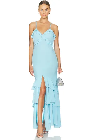 Runaway The Label Namari Maxi Dress in Blue. - size M (also in XL, XXL)