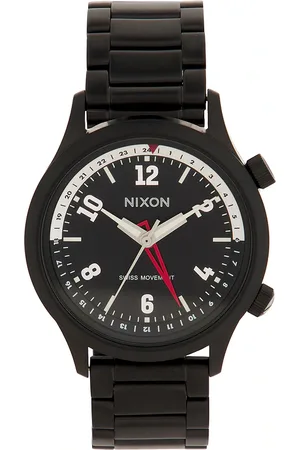 Nixon Drifter GMT Watch in Black.
