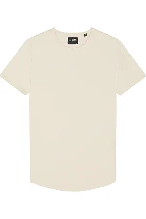 Cuts Ao Curve-hem Tee in Beige. - size L (also in M, S, XL/1X)