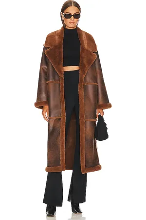 Tularosa X Marianna Hewitt Belen Coat in Brown. - size L (also in S, XS)
