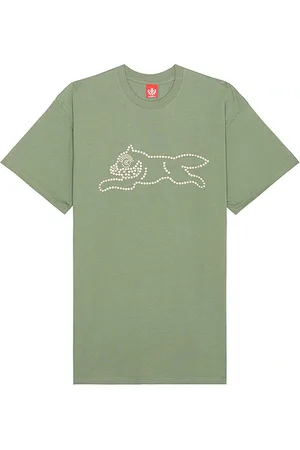 ICECREAM Pearl Beads Tee in Green. - size S (also in XL/1X)