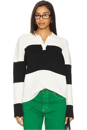 ALL THE WAYS Penlee Sweater in White,Black. - size L (also in M, S, XS)