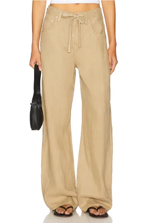 Citizens of Humanity Brynn Drawstring Trouser in Tan. - size 23 (also in 24, 25, 26, 27, 28, 29, 30, 31, 32, 33, 34)