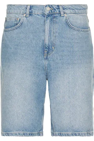 Les Deux Ryder Washed Denim Shorts in Blue. - size 30 (also in 31, 32, 33, 34)