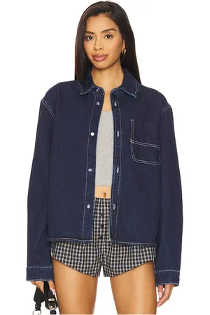 superdown Ember Jacket in Blue. - size L (also in M, S, XS)
