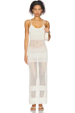 Solid The Felice Dress in White. - size L (also in M, S, XL, XS)