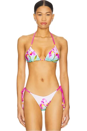 Runaway The Label Paradise Bikini Top in Blue. - size L (also in M, S, XL, XS)