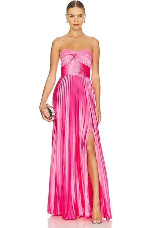 AMUR Stef Pleated Gown in Pink. - size 6 (also in 8)