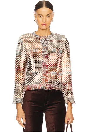 VERONICA BEARD Sariyah Knit Jacket in Orange. - size S (also in XL)