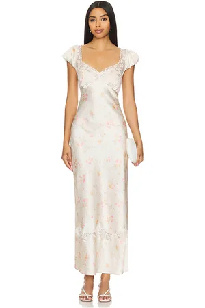 Free People Butterfly Babe Midi Dress in Cream. - size S (also in L)