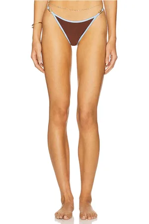 Runaway The Label Miami Bikini Bottom in Chocolate. - size L (also in M, S, XL, XS)